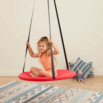 Svava Children's Swing Red - 85 cm Home Type Ceiling Swing - Thumbnail