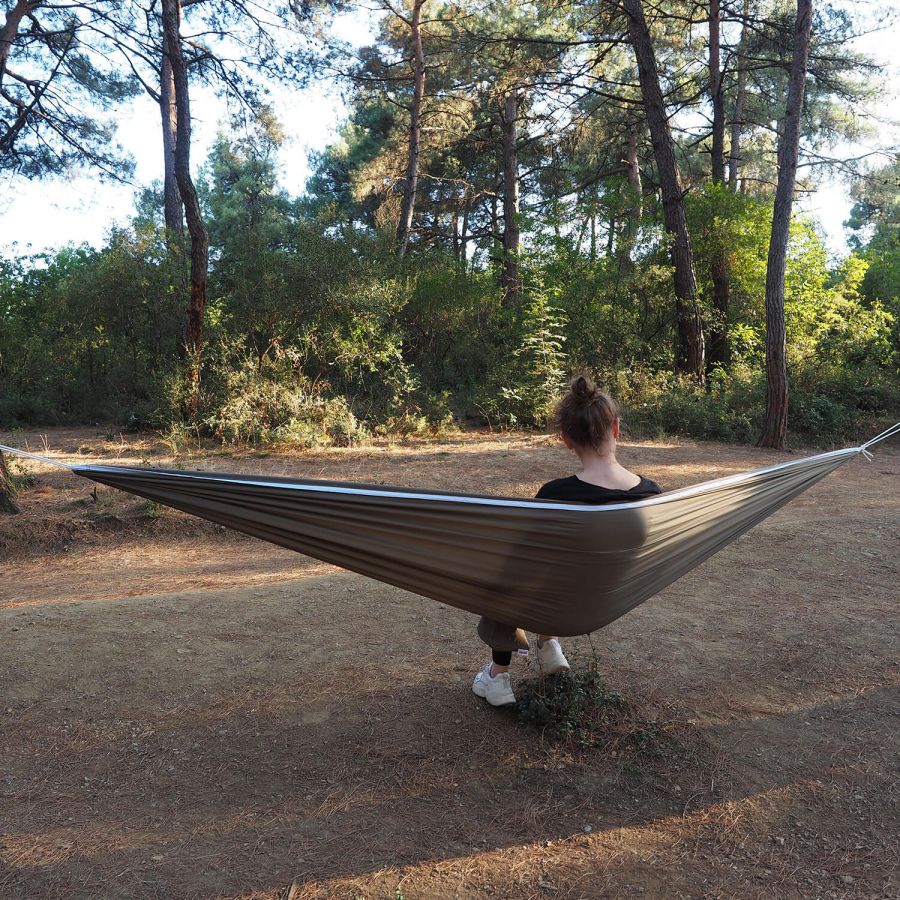 Kamp ve Piknik Cep Hamak - Su Geçirmez Polyester Kumaş (Yeşil)