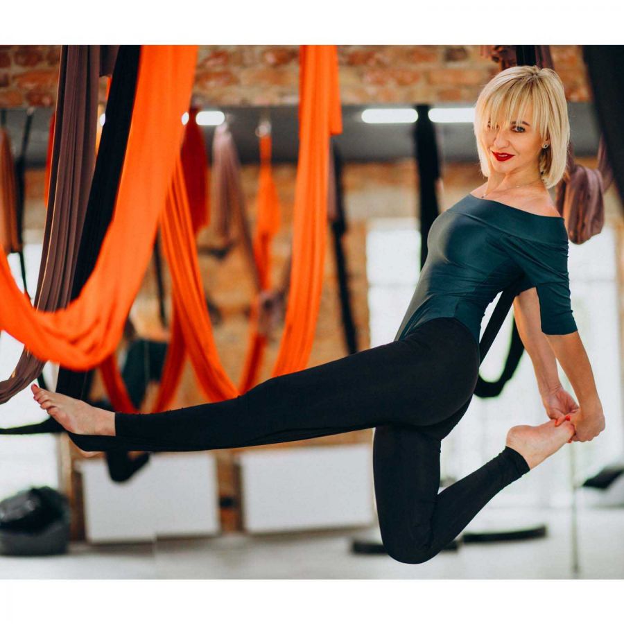 Yoga Fly Hamağı, Antigravity Yoga Denge Spor Aleti (Turuncu)