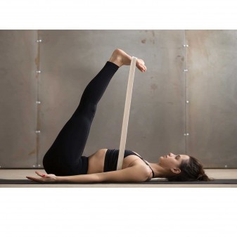 Yoga Kemeri, Organik Pamuk Yoga Kayışı (Boyasız) - Thumbnail